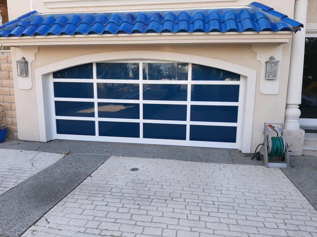 custom glass garage door