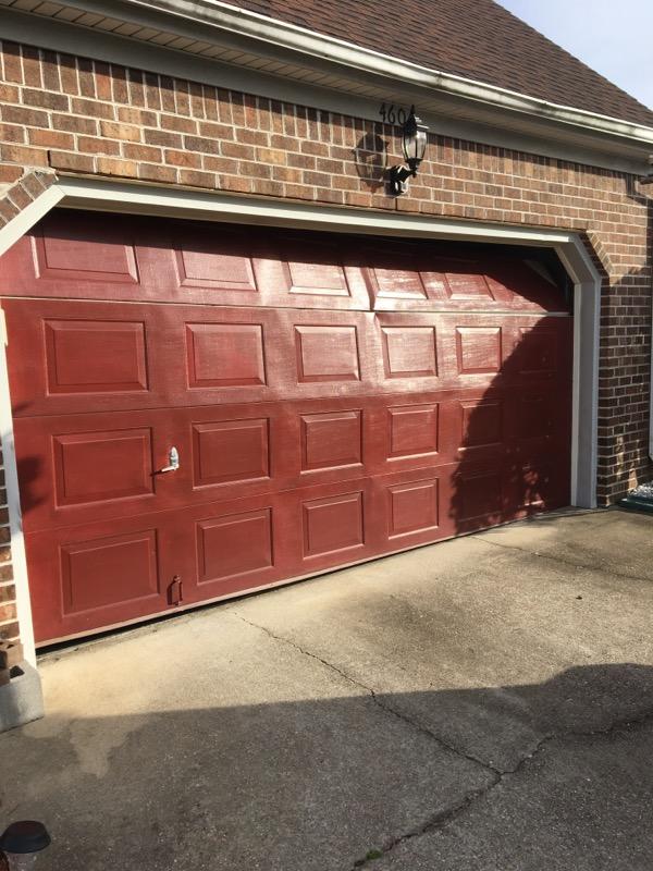 damaged garage door replacement