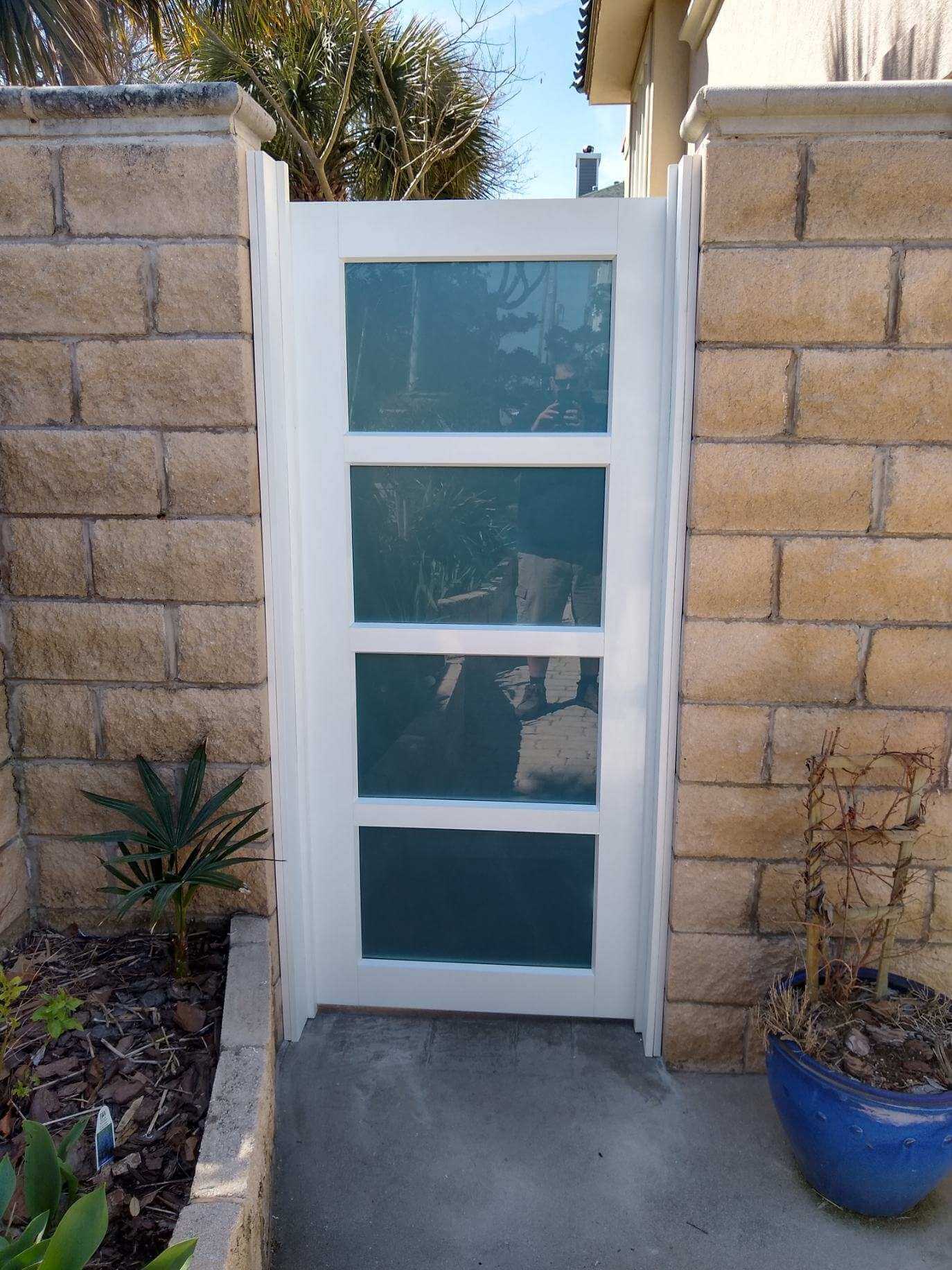 glass entry door installation