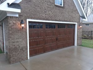 faux wood garage door
