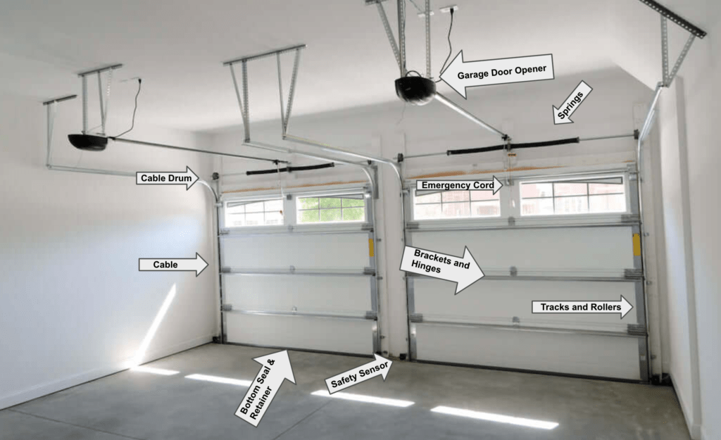 parts of a garage door