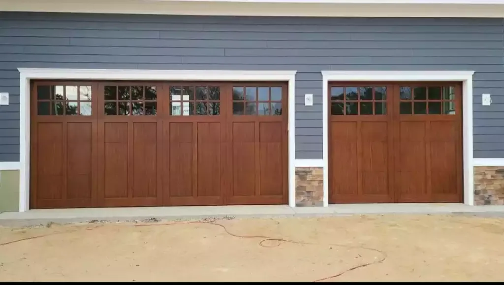 After Garage Door Installation - Wood Garage Doors
