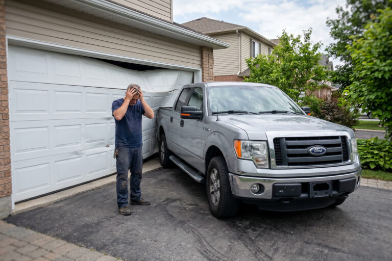 Garage door damage insurance coverage Chesapeake Virginia