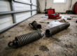 Failed garage door spring in Chesapeake