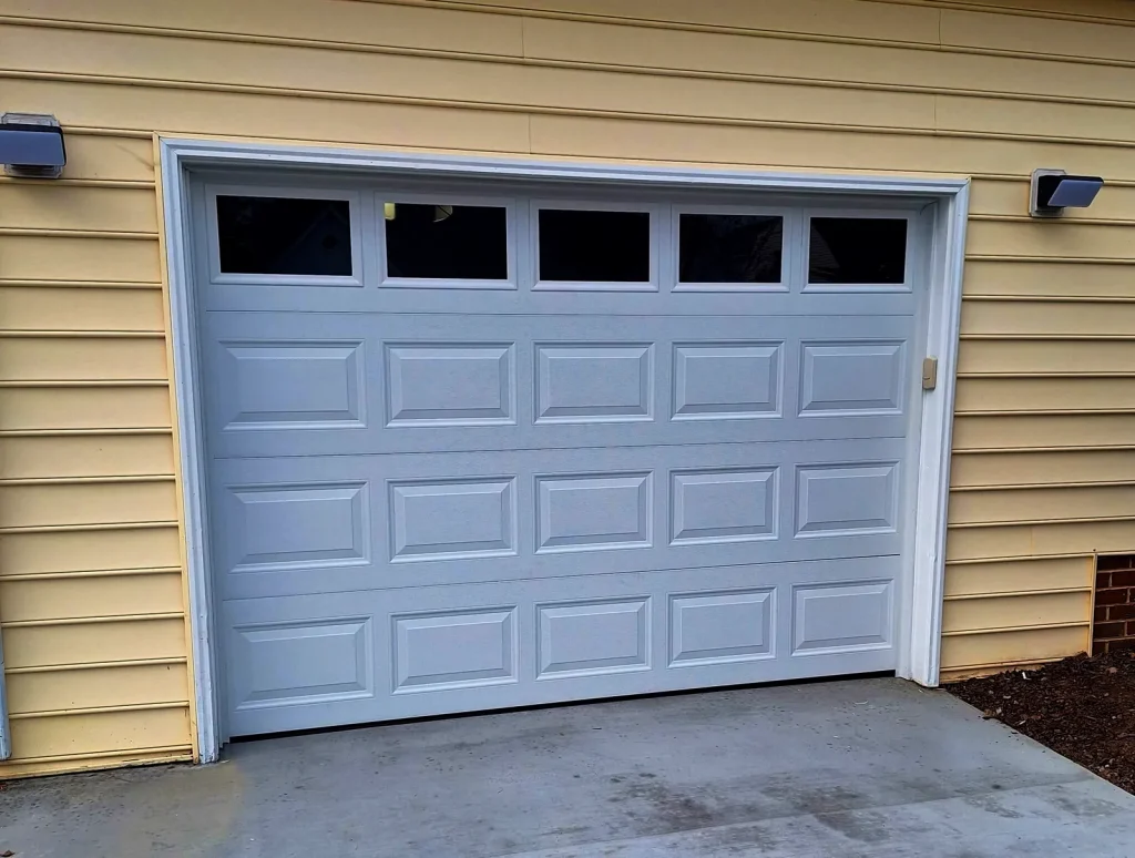 10 x 7 short panel with glass garage door - Garage Door Enterprises, Chesapeake VA