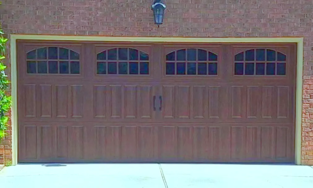 16 x 7 classica with glass and inserts garage door - Garage Door Enterprises, Chesapeake VA
