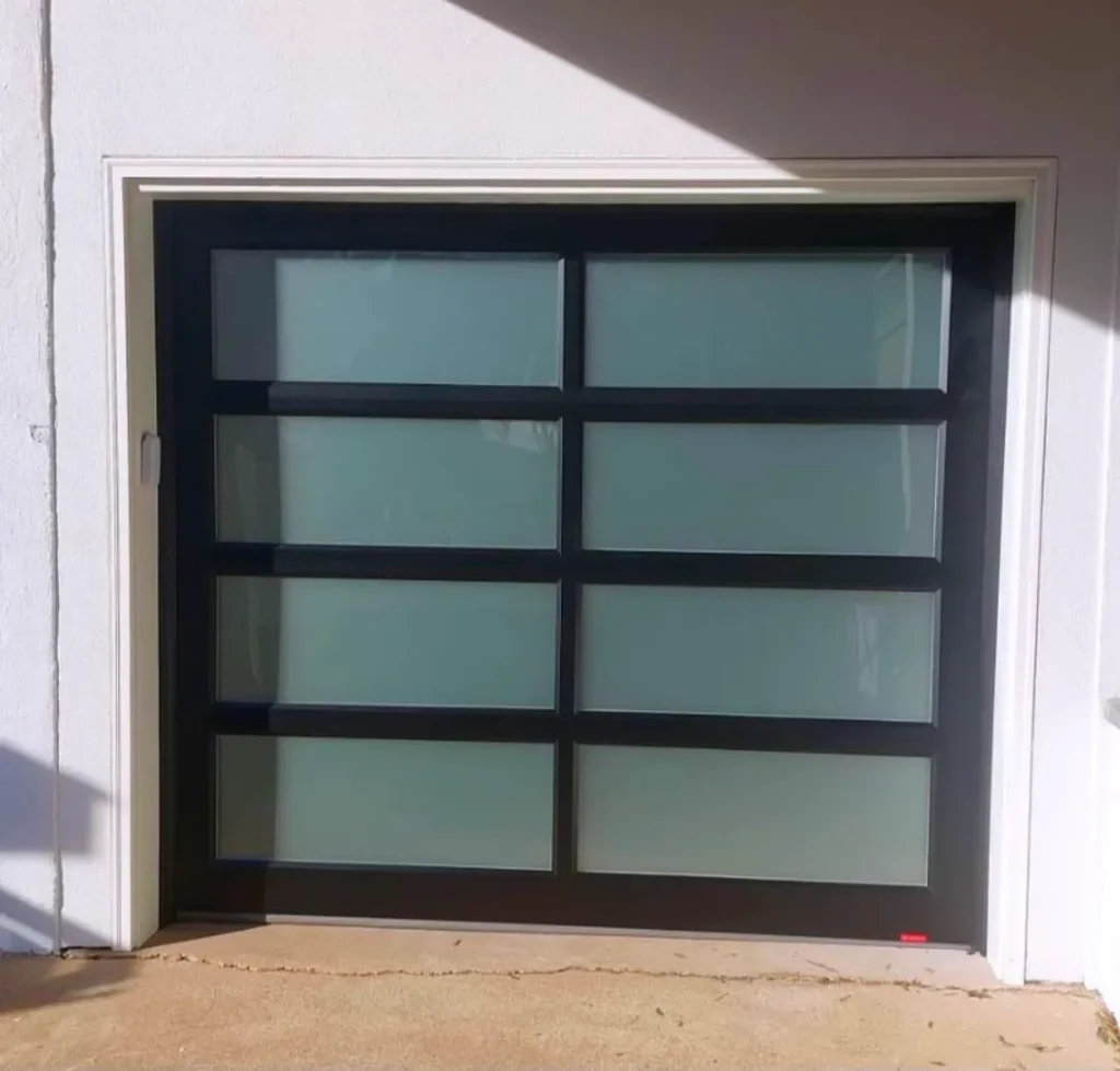Full vision door in black - Garage Door Enterprises, Chesapeake VA