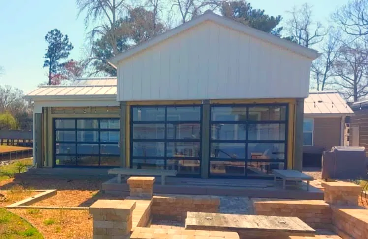 Full vision doors in black - Garage Door Enterprises, Chesapeake VA